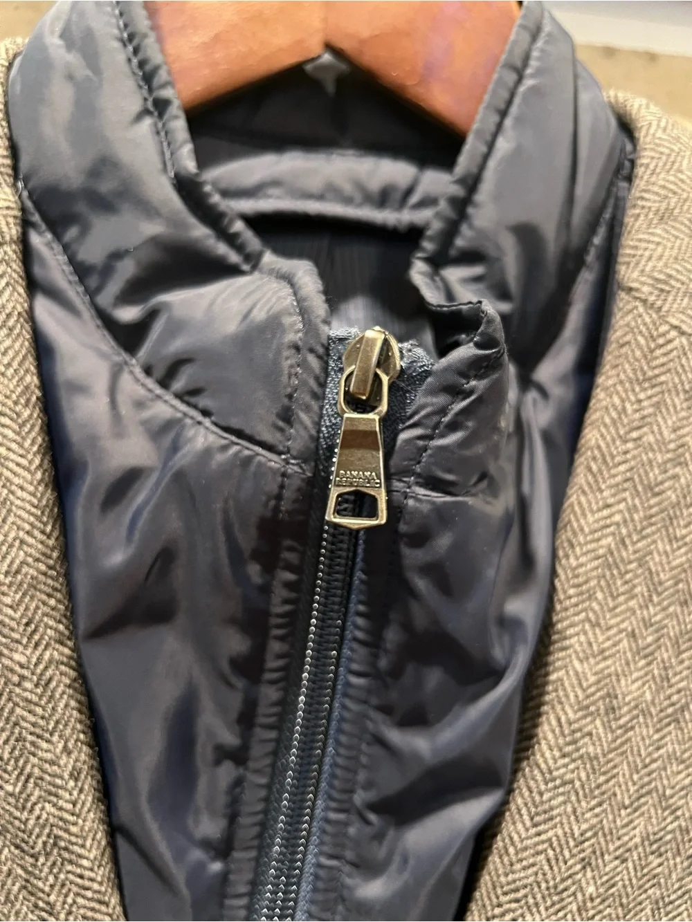 Banana Republic Herringbone 2-in-1 Blazer Jacket Removable Bib 38S
